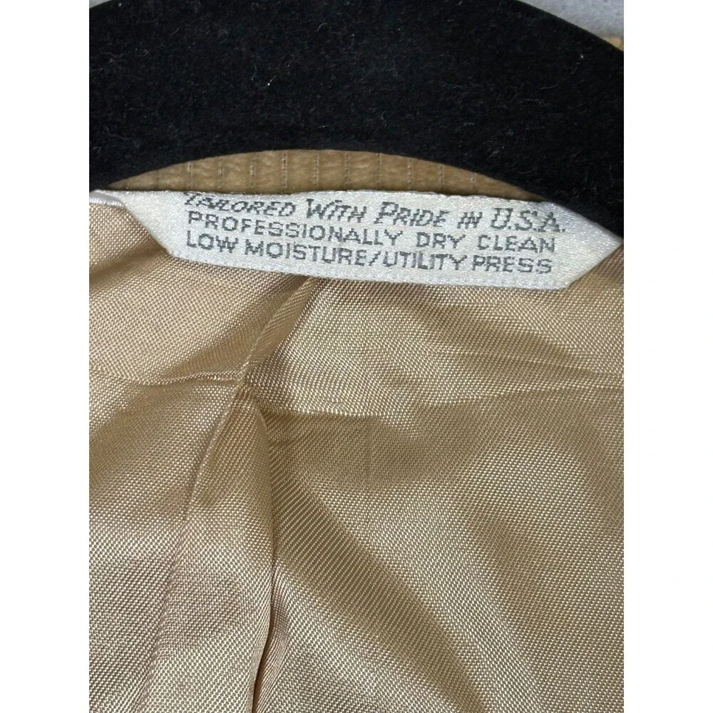 Vtg Lands End Blazer Sportscoat Mens 42R Corduroy Elbow Patches Made In USA